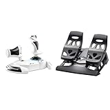 【国内正規品】【Xbox公式ライセンス商品】Thrustmaster フライトスティック T Flight Hotas One (Xbox Series X|S/One/PC対応) + TFRP T.Flight Rudder Pedals セット フライトシュミレーター着脱式スロットル 1年間メーカー保証 市販すべてのジョイスティック対応