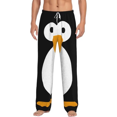 Pantalon de pyjama pingouin homme en flanelle idéale pour les soirées d'hiver cocooning au chaud