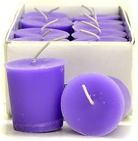 Pack of 2 Boxes Lavender Votive Candles for Weddings, Home & Event Decoration, Relaxation, Made in US