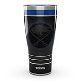 Tervis Traveler NHL バッファローセイバーズ - ナイトゲーム 三重壁断熱タンブラー トラベルカップ ドリンクを冷たくて温かく保つ 30オンス ステンレススチール