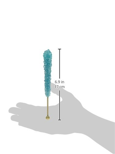 Buffalo Bills Cotton Candy (Light Blue) Rock Candy On A Stick (36-Ct Tub Rock Candy Crystal Sticks) #TOP4