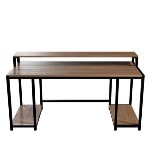Image of Riyan Luxiwood Nexus Computer Table in Engineering Wood for Home & Office, Simple Style Desk, Scratch Resistance Surface. (Large, Beige)