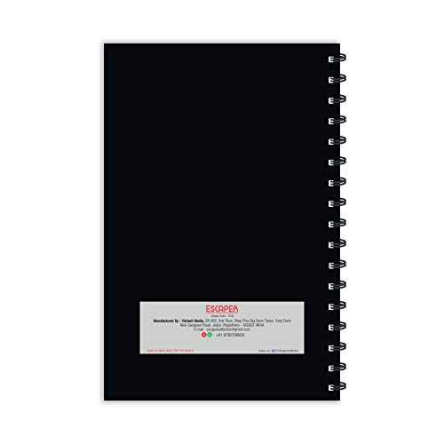 Image of ESCAPER Har Har Mahadev Diary (A5 Size - 8.5 x 5.5 Inches - 160 Pages - Ruled), Spiral Notebook, Notepad for Writing Notes