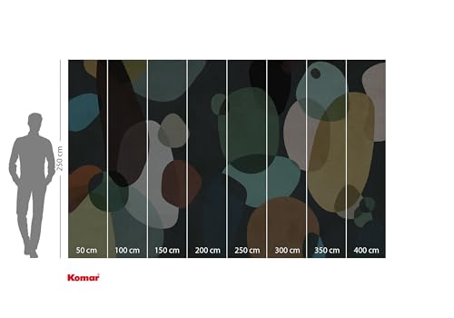 Komar Vlies Fototapete - Form Symbiotic - Größe 400 x 250 cm - Tapete, Wanddekoration, Wohnzimmer, Schlafzimmer, Büro