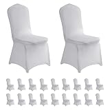 LZY 20pcs Spandex Chair Cover Stretch Slipcovers for Wedding Party, Dining Banquet Chair Decoration