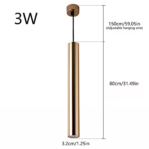 Luz moderna de techo de 3W con diseño en barra de aluminio para iluminación focalizada 3