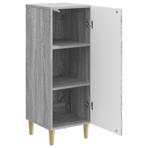 Aparador Sonoma gris con puerta colgante de 90° y diseño nórdico minimalista 4