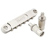 Musiclily Pro Rolkowe Siodełka Mostek Tune-O-Matic Roller Saddle Bridge do Gitary Elektrycznej Les Paul LP SG, Nikiel