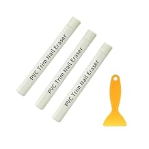 PVC Trim Nail Eraser White, Nail Hole Filler Stick to Erase a Hole, Nail Hole Filler for Unpainted PVC Trim, Fills Small Nail Holes