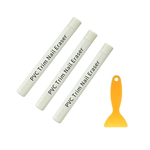 PVC Trim Nail Eraser White, Nail Hole Filler Stick to Erase a Hole, Nail Hole Filler for Unpainted PVC Trim, Fills Small Nail Holes