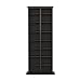 Prepac 2 Column Tall Cabinet Media, Double Multimedia Storage Tower, Black
