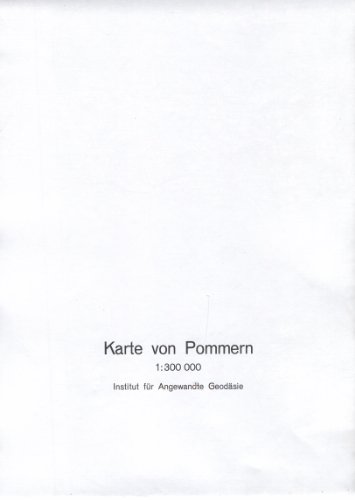 Preisvergleich Produktbild Karte von Pommern 1:300.000