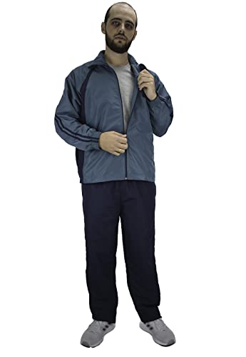 Conjunto Agasalho Uniforme Forrado Tactel Calça E Jaqueta Esportivo Butu Biru Cor:Azul;Tamanho:M;Gên