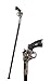 Produktbild Deko Gehstock Spazierstock Wanderstock Aluminium Pistole Revolver Griff 91,8 cm