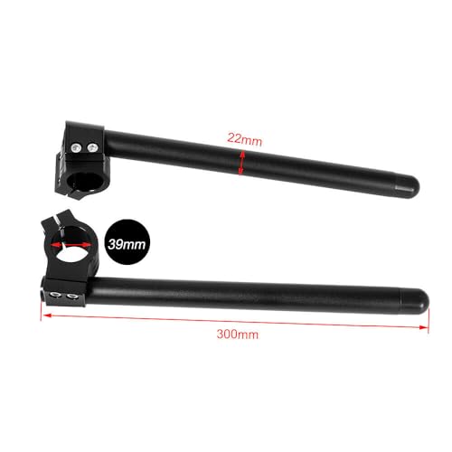 Hiyoyo HY-MP-093-39MM Motorcycle Clip-On 7/8'' Handlebars 39Mm Fork Tube Handle Bar Universal thumb #1