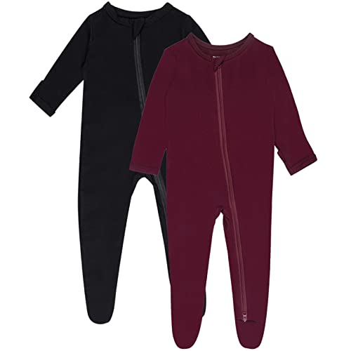 Image of GUISBY Pajamas for Baby Boys & Girls, Infant Onesie with Mitten Long Sleeve Footed Pjs