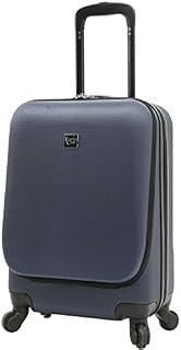 Travelers Club Laptop Carry On Hardside 4 Wheel Spinner, Navy Blue