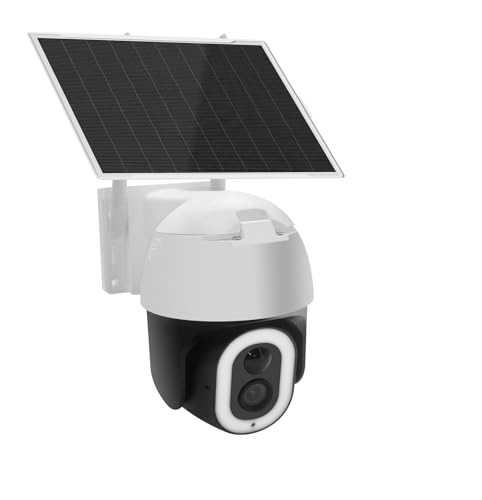 KYF Caméra IP Motorisée Extérieure Ultra HD 2K+ 4MP – 100% Solaire – WiFi DualBand – LED 800lm