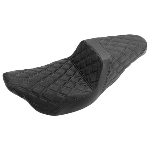 Asiento de motocicleta delantero y trasero para Touring 2009-2023 en cuero negro