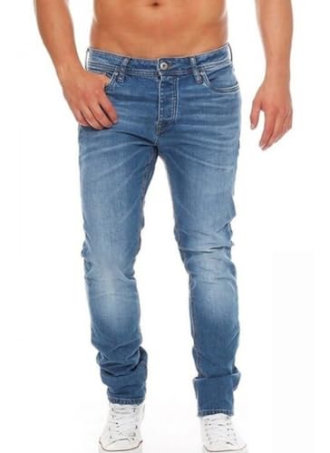 Kit 3 Calça Jeans Masculina Slim Fit Lycra Elastano Premium (44, Claro, Médio, Escuro)