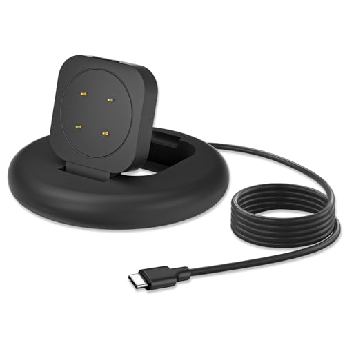 sylacor Charging Stand Compatible with Google Fitbit Ace LTE, Portable & Foldable Magnetic Charger with 3.3 Feet Charging Cord for Fitbit Ace LTE Smartwatch for Kids (Black)