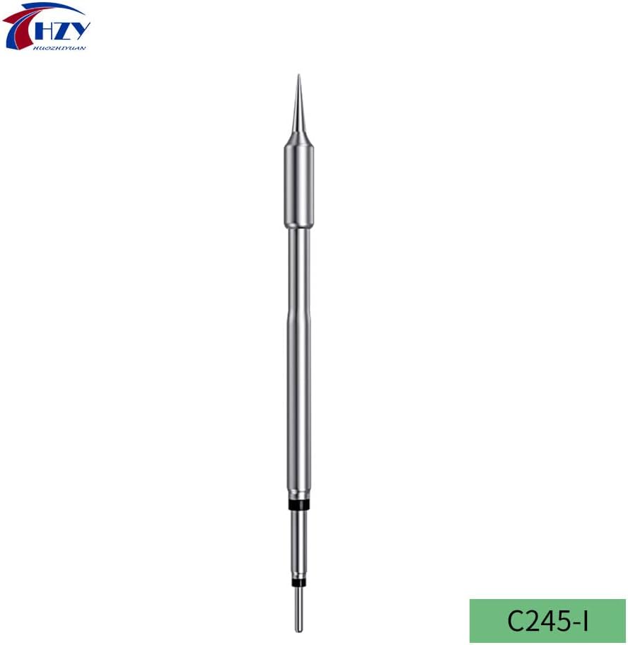 C210/C245/C115 Universal Pencil Soldering Iron Tips for T210/T245/T115 Replacement for Mini Portable Micro Solder Pen Various Models Rework Stations Tool Soldering Accessories (HZY C245-4PCS)
