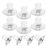 TOKIDNY 10 Piezas Cierres de Rosca para Pendientes de Mujer en Silicona y Aleación, Cómodos y Simples, Ideales para Diseñadores de Joyería de Moda