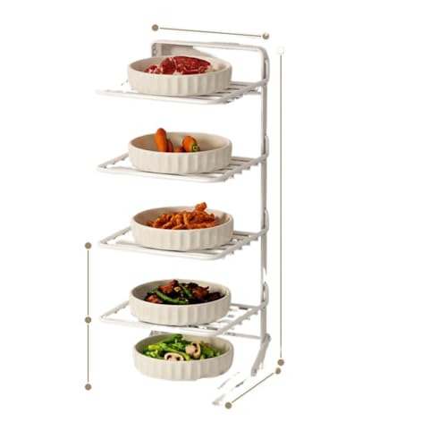 Étagères de rangement sous évier à 5 niveaux blanc perle pour optimiser vos placards - 2