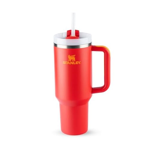 Stanley - Copo Quencher H2.0 FlowState 887ml - Copo de aço inoxidável com tampa, isolamento a vácuo, para água, chá gelado, café, smoothies e muito mais, Chili