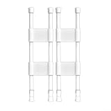 Simplify Storage Solutions - Set di due aste di regolazione progettate specificamente per l'uso in un frigorifero RV (bianco 40-70 cm)