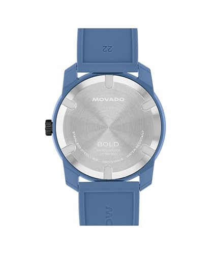Movado Bold Men's Watch - Swiss Quartz, Silicone Strap - Modern, Sporty Luxury Fashion Timepiece for Him - 42mm3