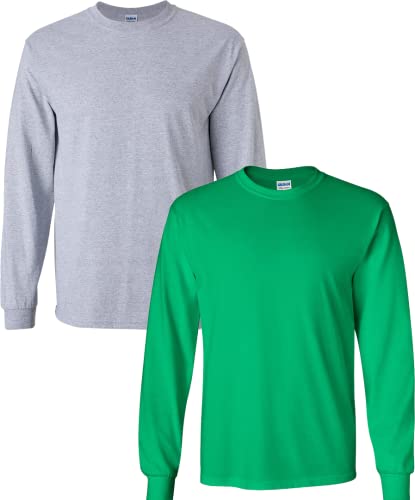 T-shirt manches longues coton Gildan G2400 pour éviter le froid sans changer de style en taille S