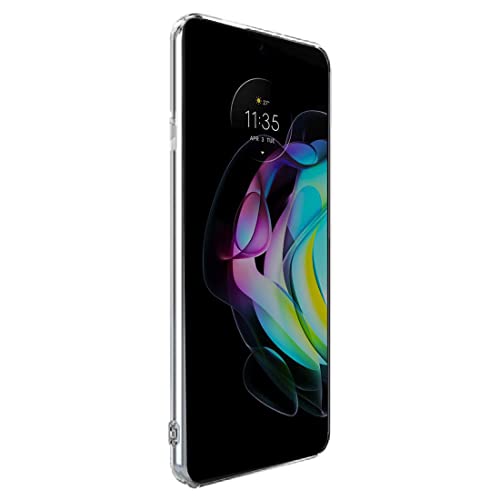 Image of Crystal Clear Back Case for Motorola Edge 20 | Raised Bumps for Camera & Screen Protection | Clear Soft Silicone Back Case Cover for Motorola Edge 20 (TPU | Transparent)