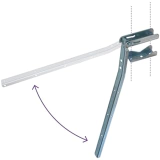 FERROELETTRA Stendibiancheria da Balcone Ribaltabile in Acciaio Zincato, 3 Posizioni, Portata 15kg, Sistema Antisbandamento, Fissaggio per Ringhiera, Made in Italy