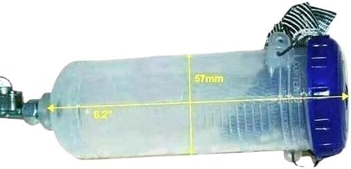 Auxiliary Fuel Tank Servicing Bottle Pair – 300ml Each – Transparent Plastic with Leak-Proof Cap | Compatible with Royal Enfield, BSA & Other Motorcycles