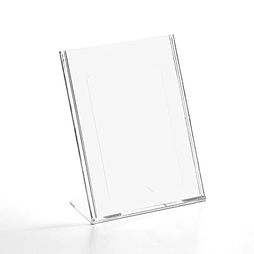 Display em Acrílico Tipo L A5 Vertical (15x21cm)