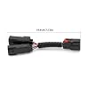 Mofun Rear Lighting Y Harness Light Y-Harness Compatible with Harley Touring Street Road Electra Glide Road King Ultra Limited FLHR/I FLHXS FLTRXST FLHTK 2014-2024 (Black)