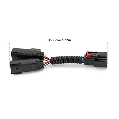 Mofun Rear Lighting Y Harness Light Y-Harness Compatible with Harley Touring Street Road Electra Glide Road King Ultra Limited FLHR/I FLHXS FLTRXST FLHTK 2014-2024 (Black)
