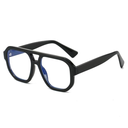 Lunettes de soleil carrées rétro à double pont MUTYNE pour hommes avec verres UV400 transparents