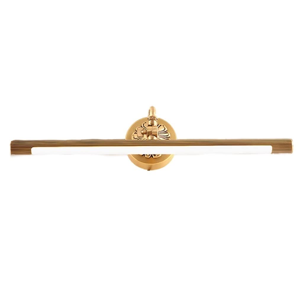 Applique murale salle de bain en cuivre et miroir LED Bra
