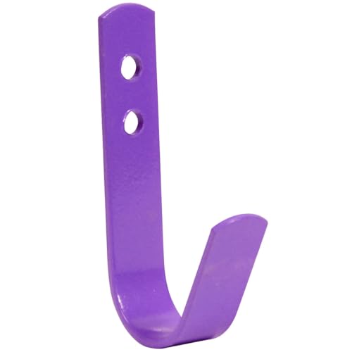 Image of Perry Equestrian No.541 Tack Room Hook - Purple Powder Coated Steel Stable Wall
