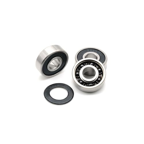 Roulement hybride céramique ABEC-9 608 2RS pour longboard et spinner - Lot de 8 pièces 8x22x7mm