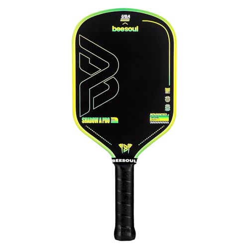 Beesoul Professional Pickleball Paddles &ndash; 4th Gen Thermoformed Core&ndash; Charged Surface Technology for Power & Feel &ndash; T800 Carbon Fiber &ndash; USAPA Approved - NFC Chip