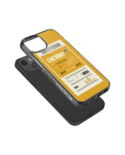 Image of DailyObjects Case for iPhone 13 Compatible with Mag-Safe Wireless Charging, Stride 2.0 Chennai City Tag Slim Shockproof Back Cover with Inner Magnetic Ring