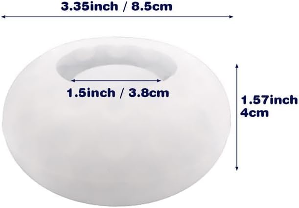 Miniatura 5 de Molde redondo de silicona para maceta de resina epoxi, hormigón, arcilla, suculenta, plantador, tazón, miniatura, jardín, bonsái