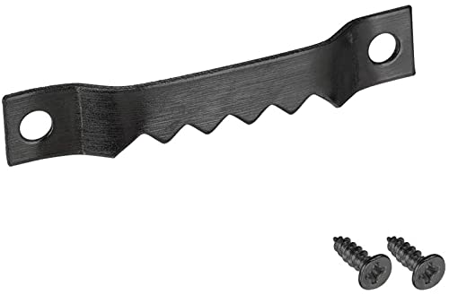 XYWHPGV - Ganchos para cuadros de 1 3/5 pulgadas, doble agujero con tornillos para colgar marco, 30 unidades (negro) (62db4 57a29 2588a e1b58 8c767 73d70