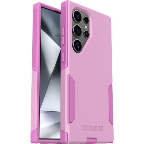 Image of OtterBox Samsung Galaxy S24 Ultra Commuter Series Case - Run Wildflower (Pink), Slim & Tough, Pocket-Friendly, with Port Protection