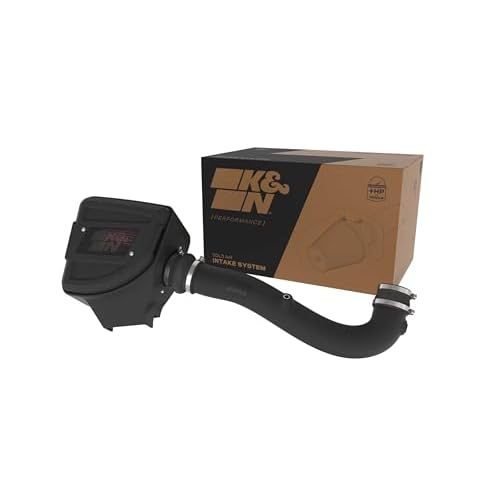 K&N Cold Air Intake System: High-Flow Air Filter, Increase Performance & Towing:…