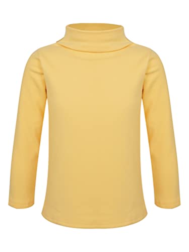 Toddler Baby Boys Girls Thermal Underwear Long John Long Sleeve Turtleneck T-Shirt Fleece Baselayer Shirts