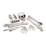 Boland 72157 - Juego de Calaveras y Huesos de 12 Piezas de decoración esquelética para Halloween, Carnaval